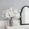 12 PCS Faux Cherry Blossom Branches Decor 18.11 Inch Fake Artificial Cherry Flowers for Home Indoor Decoration Vase Arrangement Table Living Room Bedroom Spring Decor